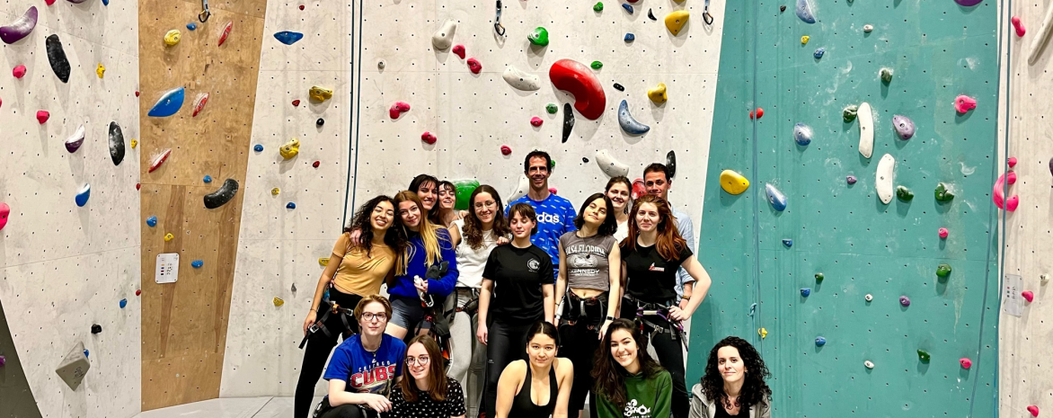 Equipe d'escalade à Lille